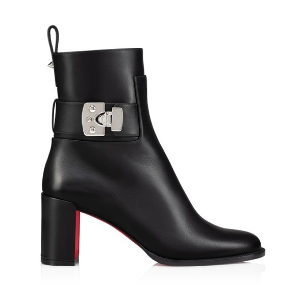 クリスチャンルブタン Booty Lock 70mmローブーツ カーフレザー コピー lbt000135