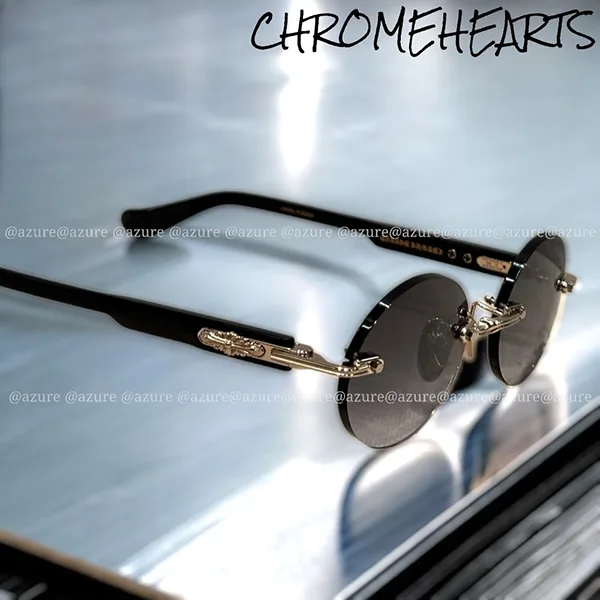 ★日本!!人気！クロムハーツ CH◆フローラルクロス ラウンド サングラス 偽物 25022220