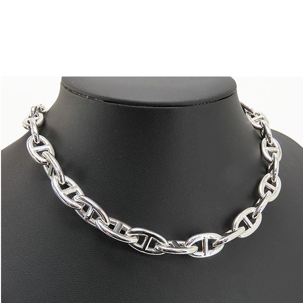 エルメス シェーヌダンクル GM ネックレス ペンダント チョーカー シルバー925 25021301