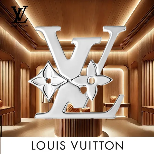 【セレブ多数愛用】《25SS★》ルイヴィトン モノグラム Row ブローチ コピー M02284