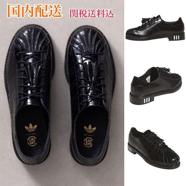 NEW コラボ アディダス CLOT 偽物ドレス スーパースター「ブラック」ad0219