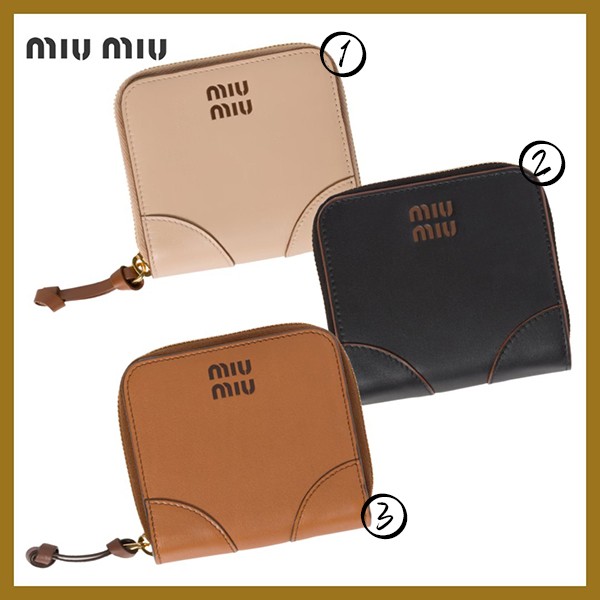 お洒落 *ミュウミュウ スモール レザー財布 コピー*使いやすさ◎25032804