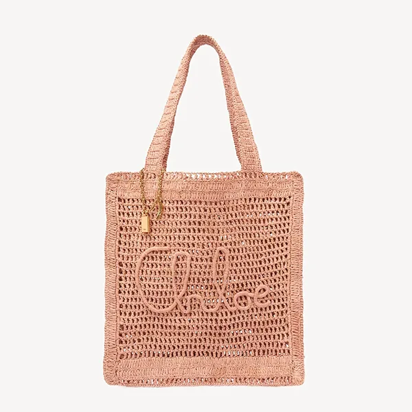 クロエ かごバッグ 偽物 ラフィア製SUMMER BANANAトートバッグ cl253281