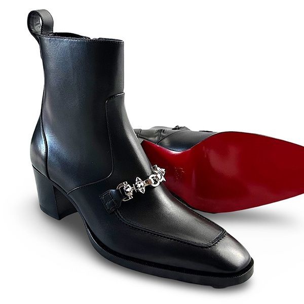 追跡付クリスチャン ルブタン MAYERSWING FLAT CALF ブーツ 偽物 cl25310