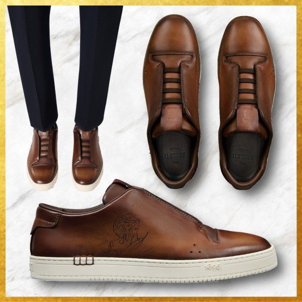 大人気 ベルルッティ コピー プレイタイム スクリット スニーカー ブラウン 25032810