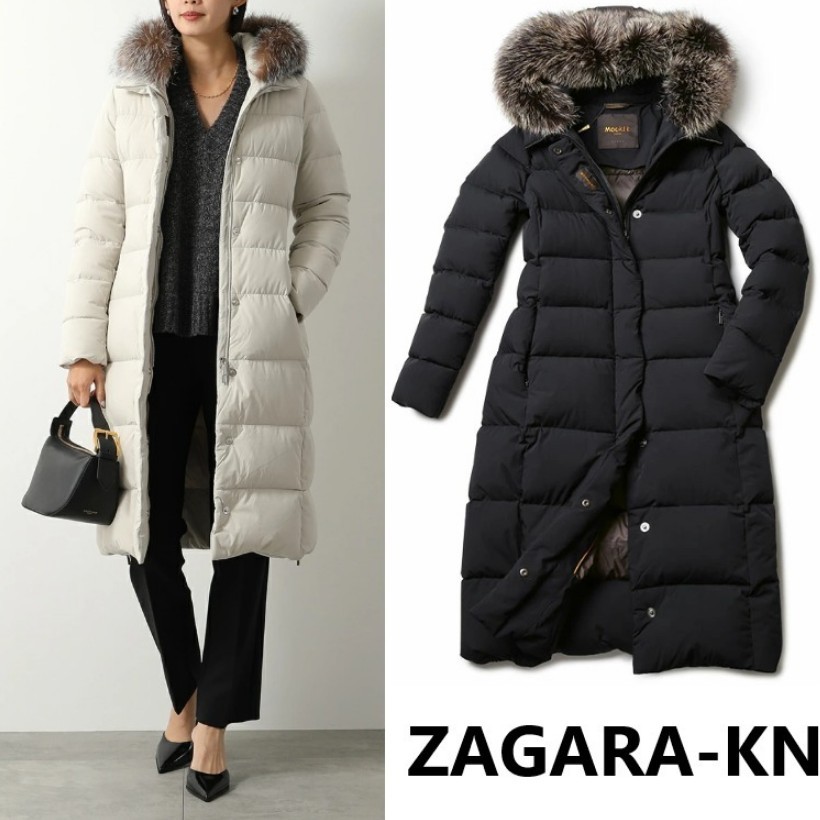 ムーレー 偽物 ZAGARA-KN●ダウンの王様●撥水フォックスファーフードロング 2色 25031101