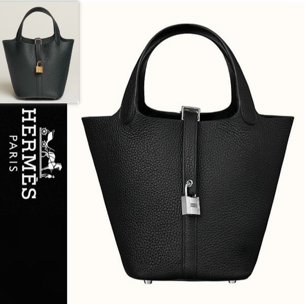 エルメス ピコタン 偽物 Picotin Lock 18 ピコタン ロック ゴールド/シルバー バックル 20091211