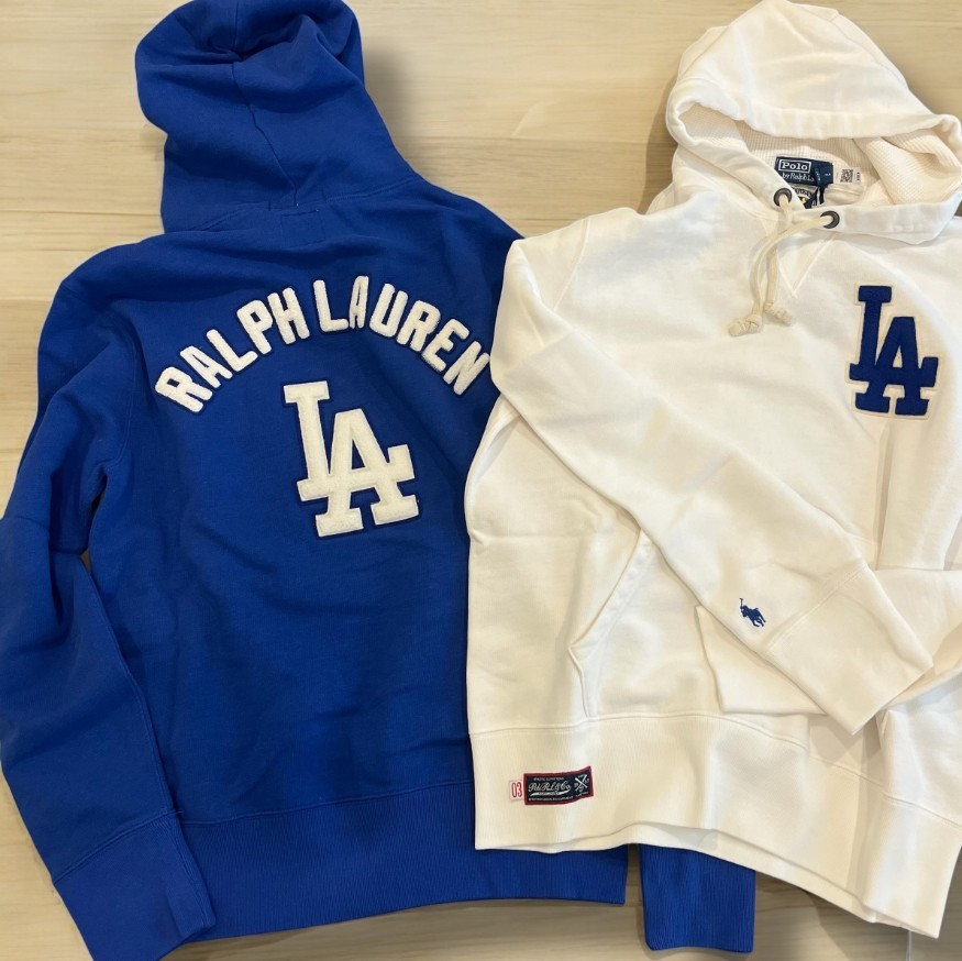 25SS ロサンゼルス ドジャース！ラルフローレン【Ralph Lauren 偽物】フリース パーカー 2色 25032901