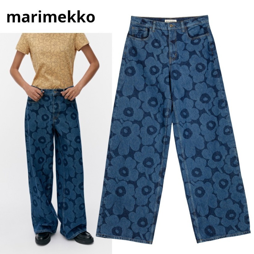 【マリメッコ スーパーコピー】Maridenim Loose Unikko ジーンズ 25032906