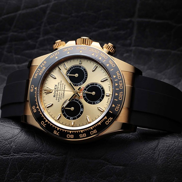 洗練デザイン♪2023年新作 ロレックス コスモグラフ デイトナ コピー イエローゴールド・セラミック ゴールデン／ブライトブラック 126518LN