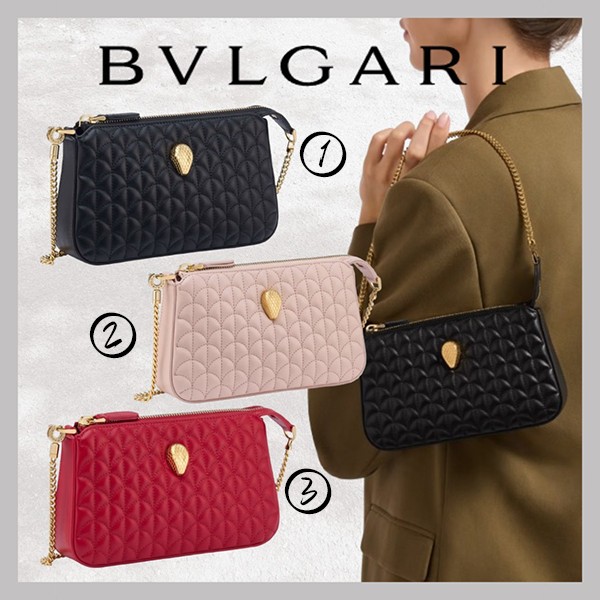 目玉商品！ブルガリ 偽物 セルペンティ シュガーローフ クラッチ 294817