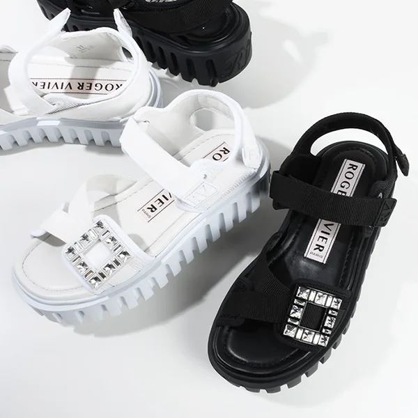 ロジェ ヴィヴィエ 偽物 ヴィヴ ゴーシック バックル サンダル wwa0013545