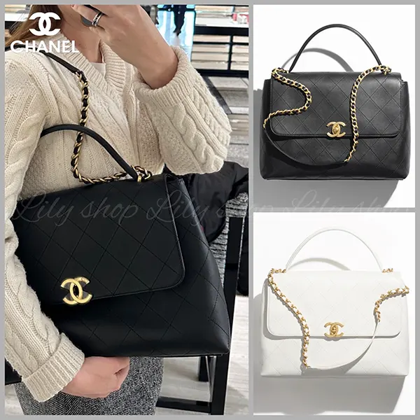 【やっぱり人気！】シャネル マキシトップハンドルフラップバッグ AS5543