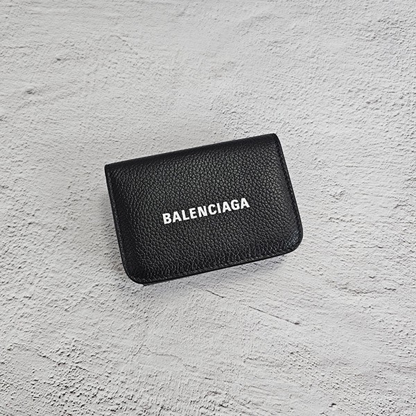 バレンシアガ 偽物 CASH ミニウォレット 小銭入れ付き レザー 三つ折り 財布 25031302