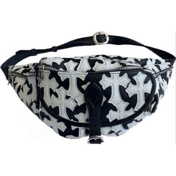 クロムハーツ スナットパック コピー ホワイトクロスパッチ バッグ ch25336