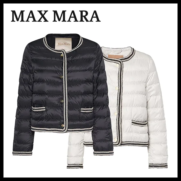 選べるお色マックスマーラ コピー ケイト クルーネック ダウンジャケット 2色 max665959
