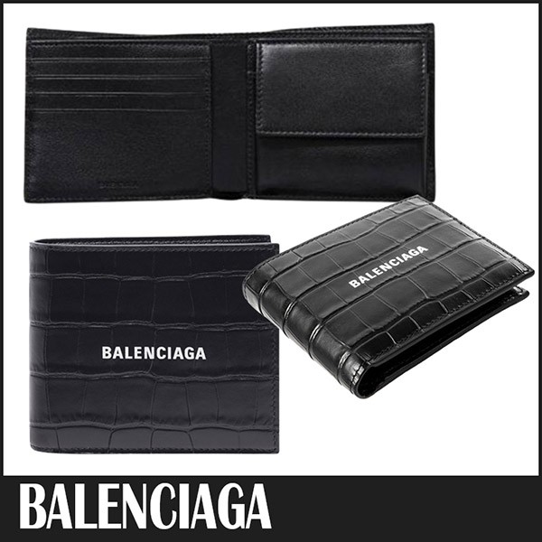 バレンシアガ CASH SQUARE 二つ折り ウォレット 偽物☆25031308
