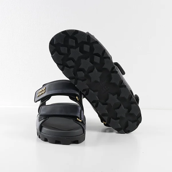 プレゼントに最適ミュウミュウ コピー スポーティーレザーサンダル 2色 5X134E3F33