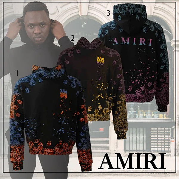 新作限定♪アミリ スーパーコピー バンダナブリーチパーカー 3色 am665255