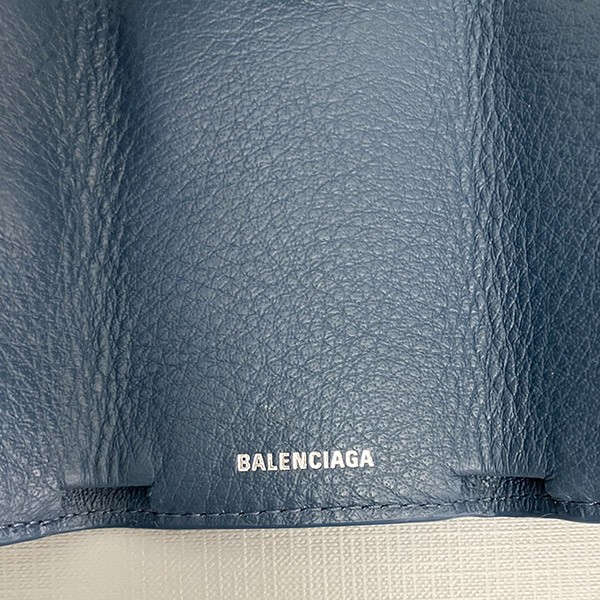 新作限定♪バレンシアガ コピー ペーパーミニウォレット 三つ折り ロゴ 3914461803N