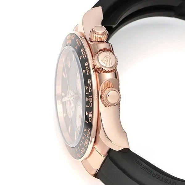 高級感溢れる2023年新作 ロレックス 偽物 コスモグラフ デイトナ エバーローズゴールド・セラミック ブライトブラック／サンダスト 126515LN