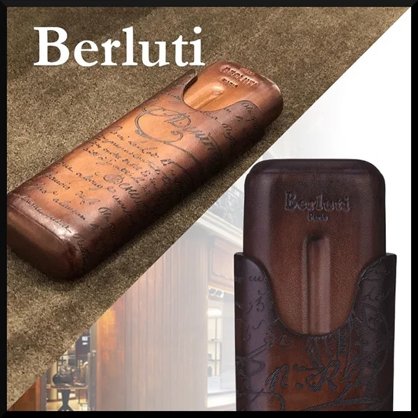 ベルルッティ レザー スクリット ２シガーケース 偽物 br25481