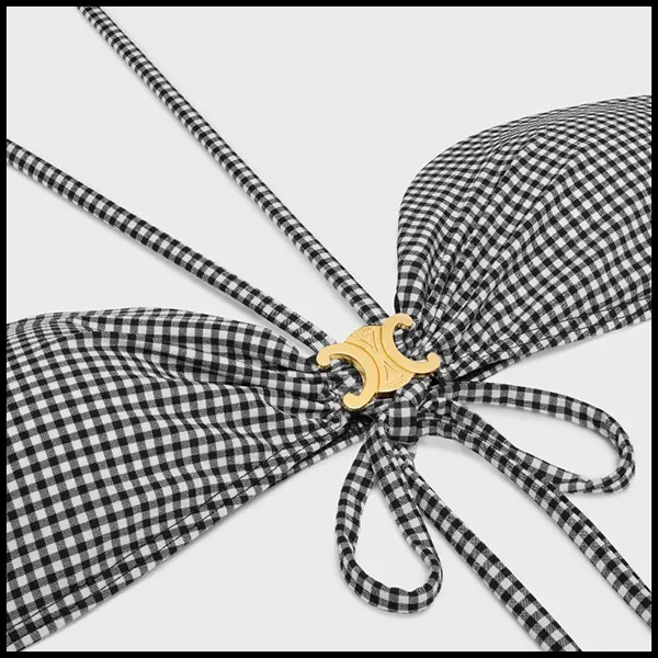 セリーヌ トリオンフ チェック バルコネットトップス RZ00C0J41