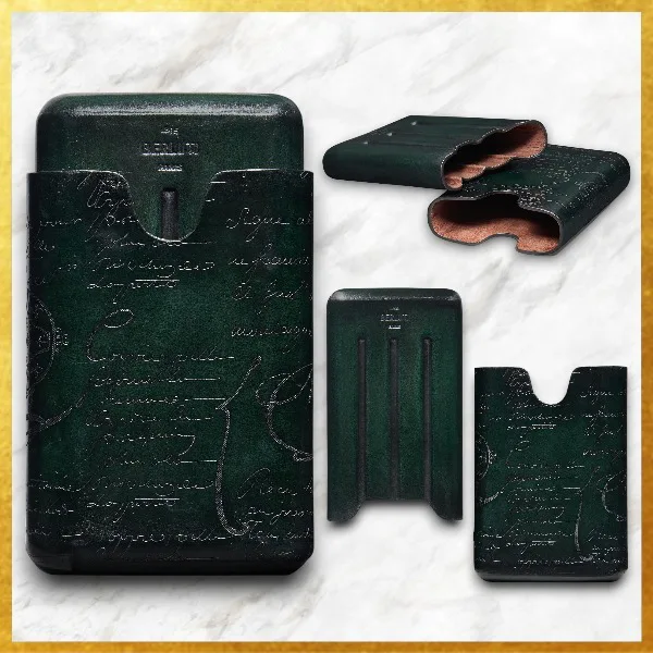 ベルルッティ スクリットレザー4シガーケース N級品 OPUNTIA