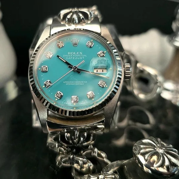 【お洒落★】クロムハーツ ロレックス デイトジャスト コピー ダイヤモンド Ref16014