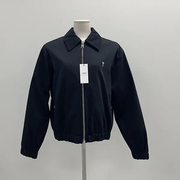 ☆安い☆アミ パリス ハートロゴ ジップジャケット N級品 Black HJK014CO0009001