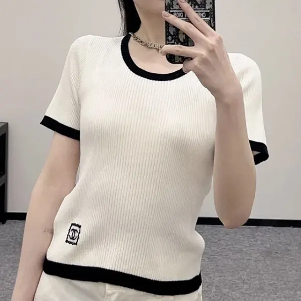 今季新作シャネル トップス Tシャツ CCロゴ P79495 K11480 NAEEL