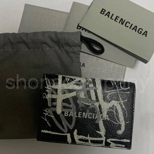 バレンシアガ◆グラフィティ 三つ折り財布 偽物 bl25423
