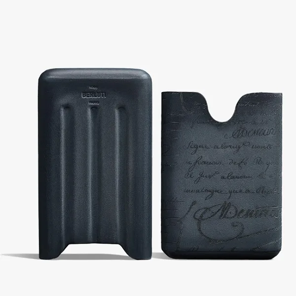 ベルルッティ シガーケース 4 コピー スクリットレザー 紺 4NEOV2