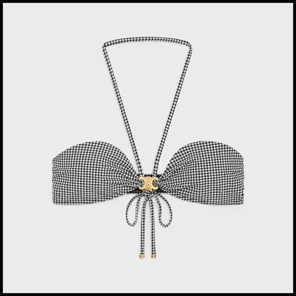 セリーヌ トリオンフ チェック バルコネットトップス RZ00C0J41