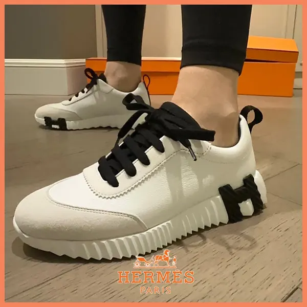 【シンプルでかっこいい♪】エルメス スニーカー 偽物 H221176Z 90340