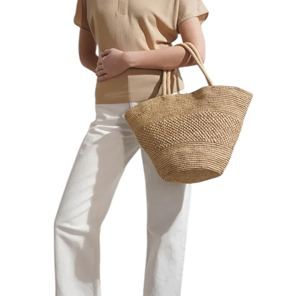 ザロウ Emilie ラフィアバッグ かごバッグ 偽物 the25481