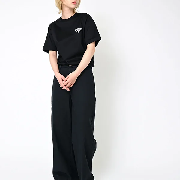 上質デザインプラダ 三角 ロゴ 半袖 Tシャツ スーパーコピー UJN656