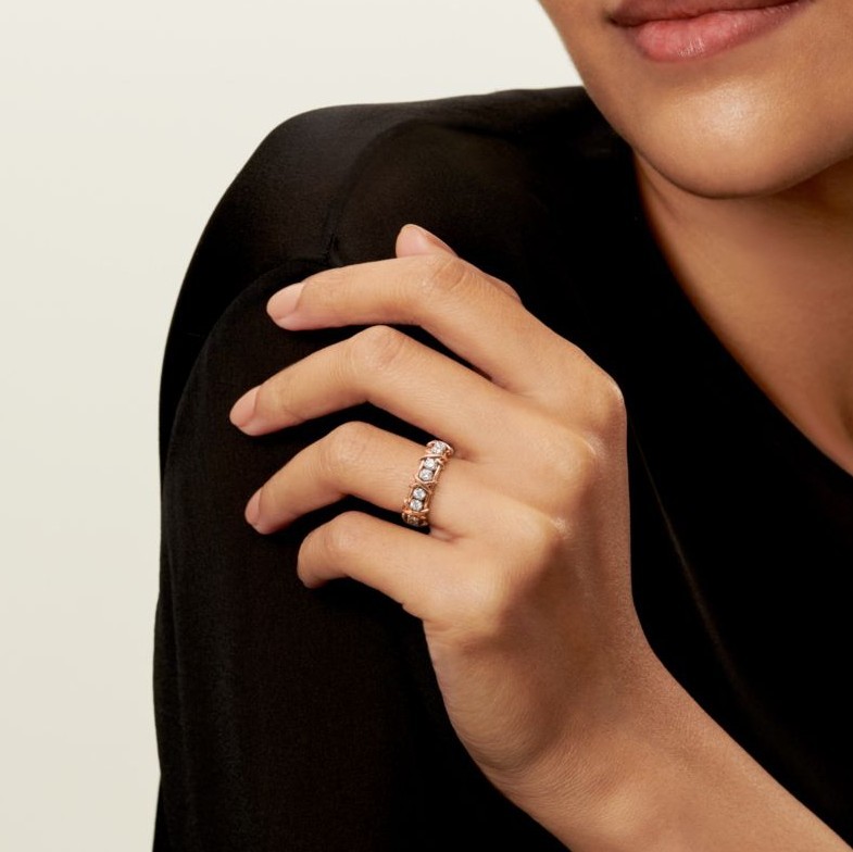 ティファニー 16ストーンリング 偽物 ジャンシュランバージェ 3色 60099365 K18YG Pt950 イエローゴールド