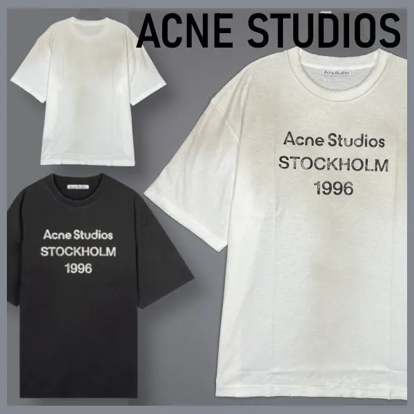 アクネストゥディオス アクネ ロゴ Tシャツ 偽物 w25051603