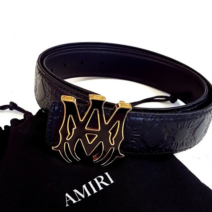 2025新作【AMIRI偽物】モノグラム バックルベルト ロゴ模様 25052303