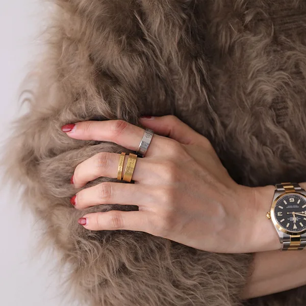 MM6 メゾンマルジェラ n級品 ロゴ リング シルバー925☆超人気☆2色 mks1313125