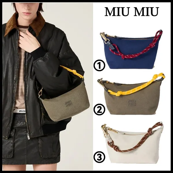 新作もセール価格！ミュウミュウ コピー ギャバジン ポーチ 5NE841_2IA7_F04GM