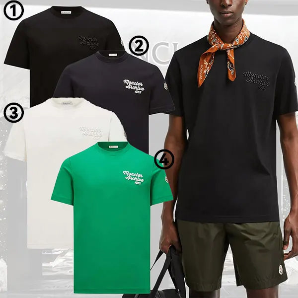 【かわいくて上品♪】25春夏★モンクレール コピー ARCHIVE 1952刺繍Tシャツ【各色】K10918C0006389AJS