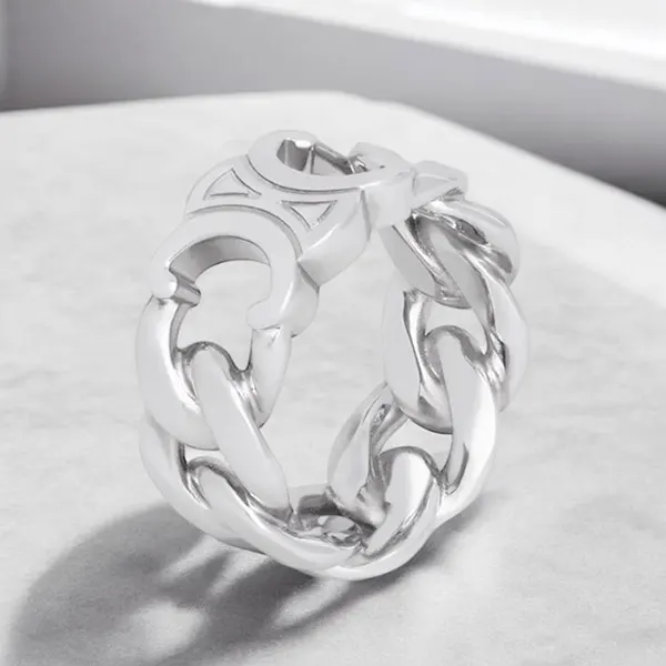 ★日本!!人気！セリーヌ メンズ トリオンフ グルメット リング コピー 460ZI6BRA.36SI