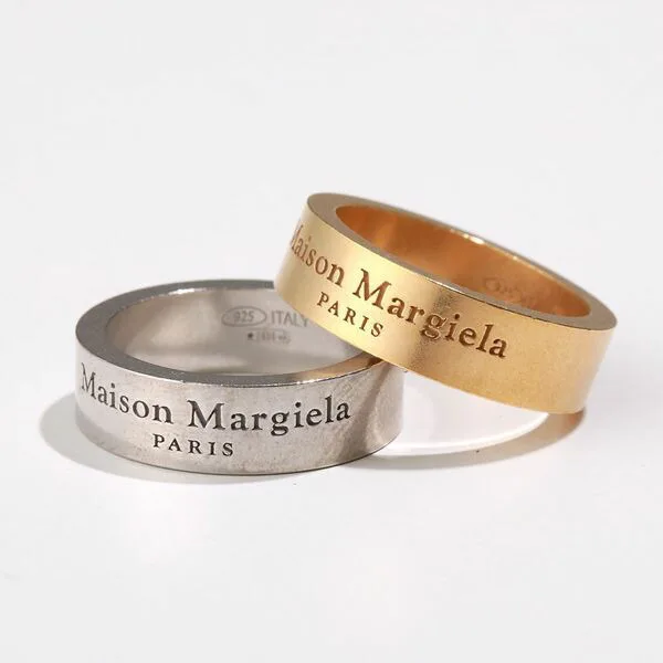 MM6 メゾンマルジェラ n級品 ロゴ リング シルバー925☆超人気☆2色 mks1313125
