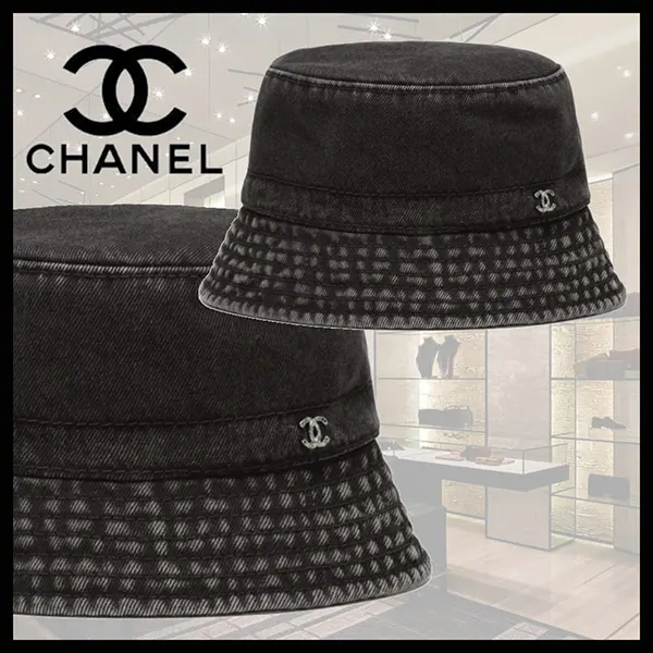 【セレブ多数愛用】【コーデのアクセントに♪】シャネル デニムボブハット 偽物 AAB065 B20542 U0976
