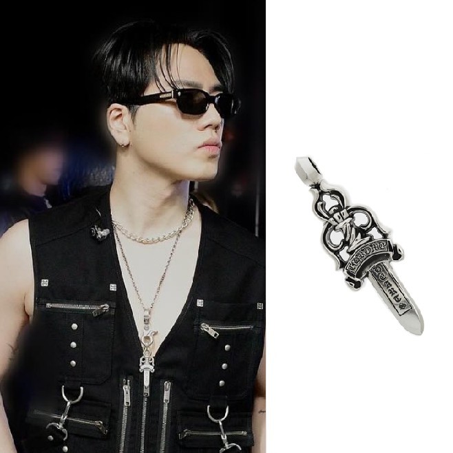 【登坂広臣愛用】 クロムハーツ コピー ラージ ダガーペンダント トップのみ ネックレスchp48