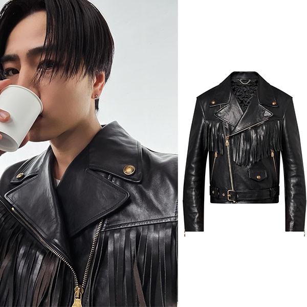 登坂広臣 さん着用 ルイヴィトン フリンジレザージャケット 1AFXFR