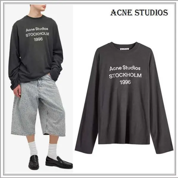 アクネストゥディオズ◆ロゴ 長袖 Tシャツ 偽物 w25062001