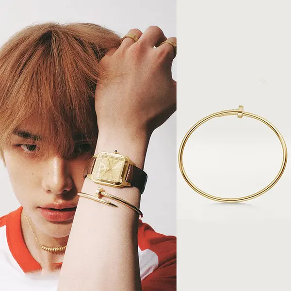 ヒョンジン 愛用 カルティエ ジュストアンクル ブレスレットB6062617